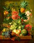 Paulus Theodorus van Brussel - Fruit and Flowers